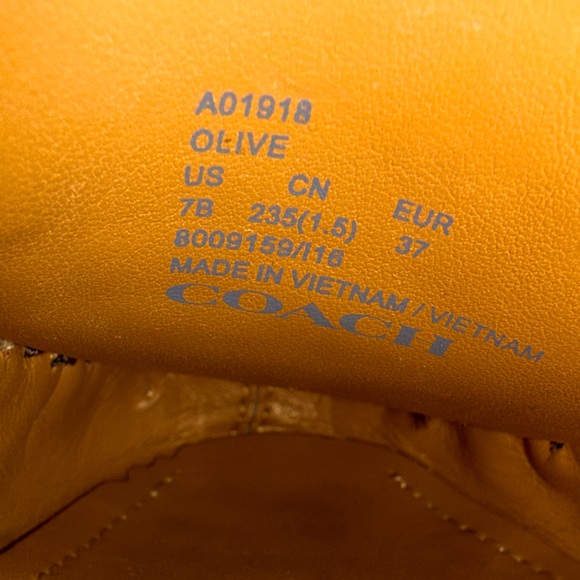 Coach Signature Canvas and Leather Loafers - Picture 4 of 4